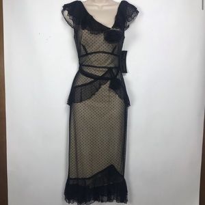 STOP STARING fitted lace dress size L